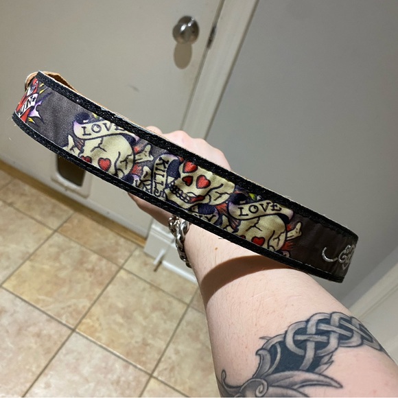 Ed hardy belt! Size L fits like a M - Picture 2 of 8